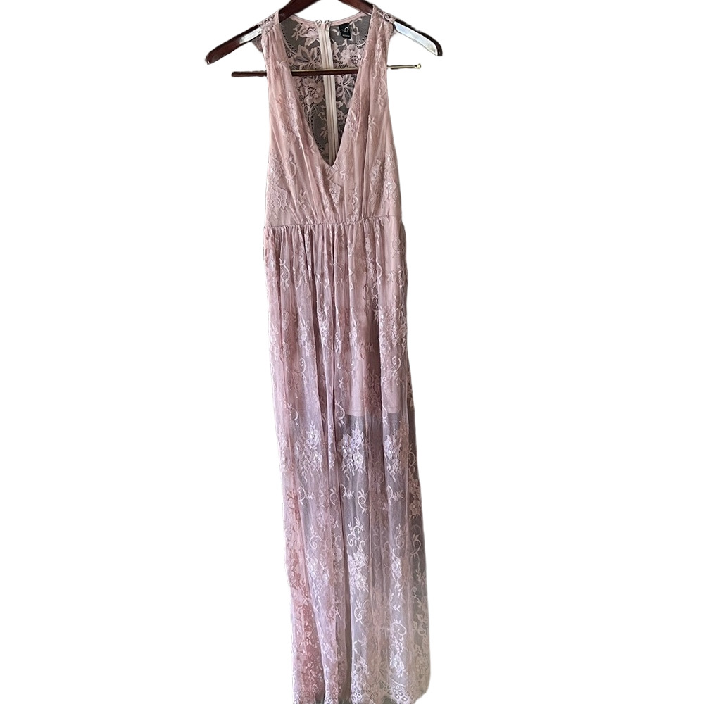 Windsor Blush‎ Lace Backless Dress